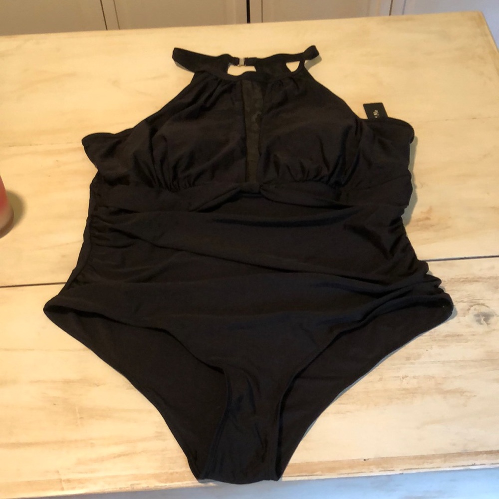 Women’s one piece black swimsuit